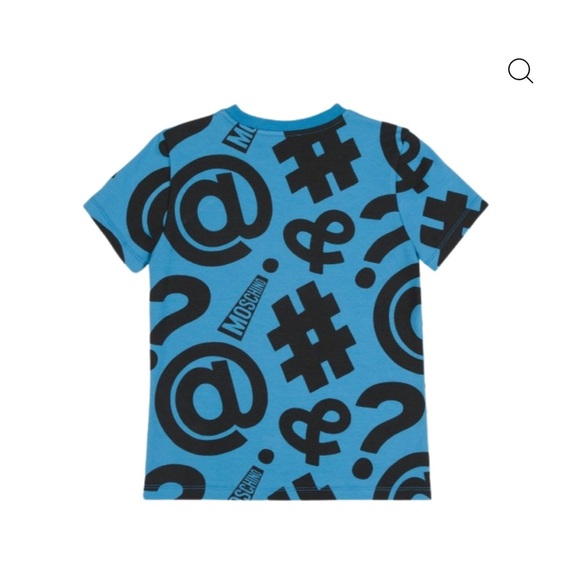 Moschino Kids Blue Graphic T-Shirt - Picture 3 of 3